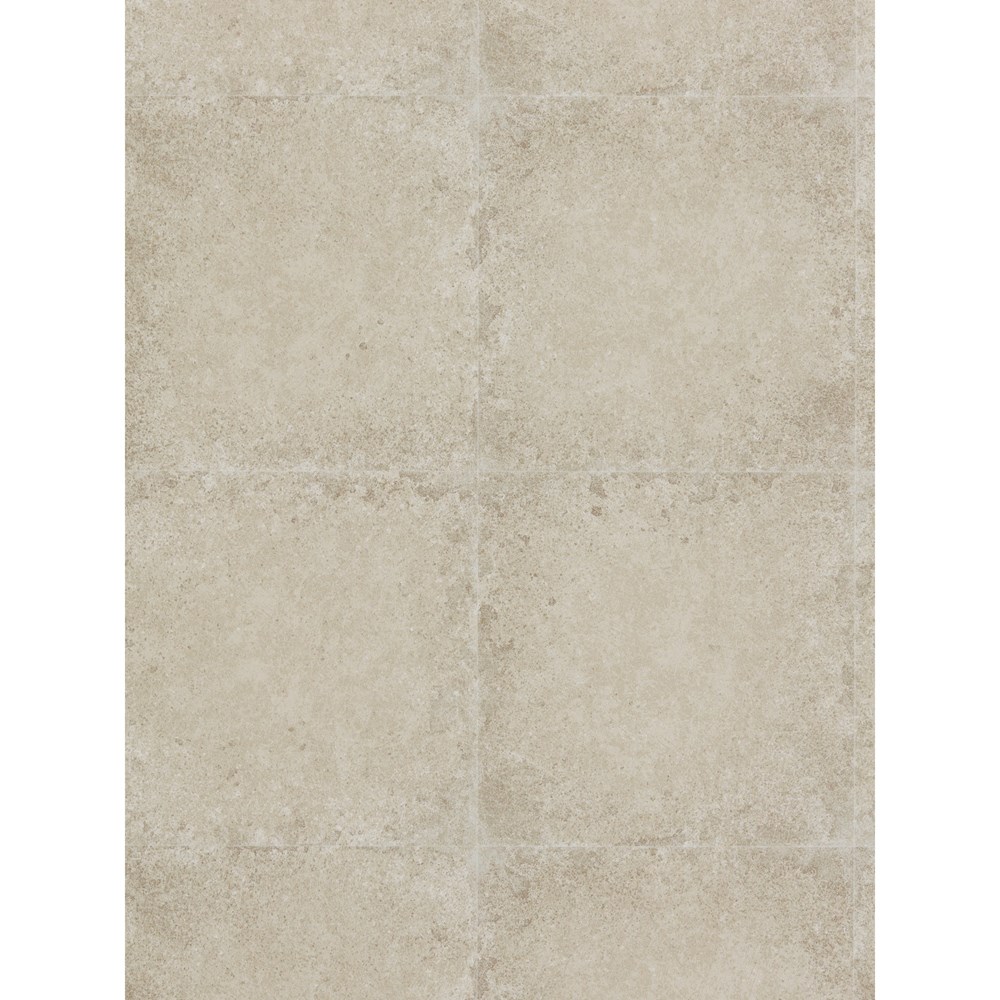 Ashlar Tile Wallpaper 312540 by Zoffany in Limestone Grey